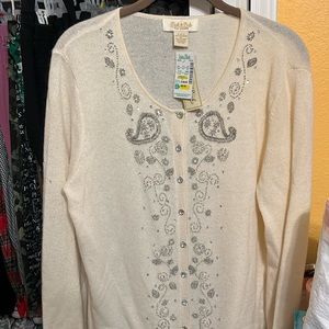 Jewel cashmere top